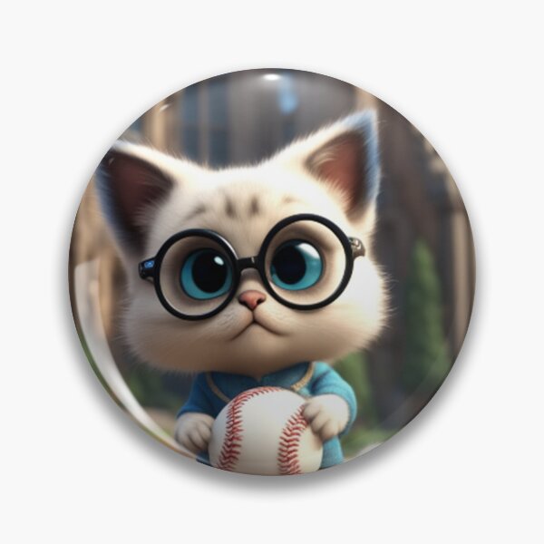 Artikelvorschau, Eine süße Siamkatze spielt im Park Baseball entworfen und verkauft von jotottenham.