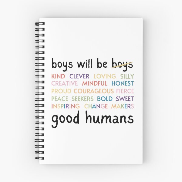 Item preview, Boys Will Be Good Humans designed and sold by Lori Buesking Studio.