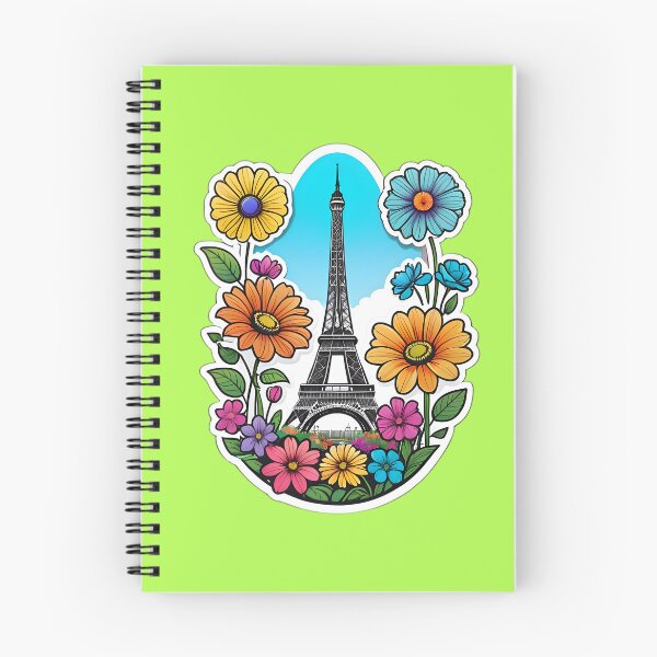 Artikelvorschau, Eiffel Tower In Paris France With Flowers entworfen und verkauft von TheArtOfPat.