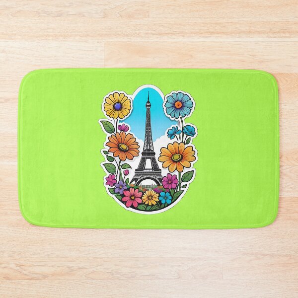 Item preview, Eiffel Tower In Paris France With Flowers designed and sold by TheArtOfPat.