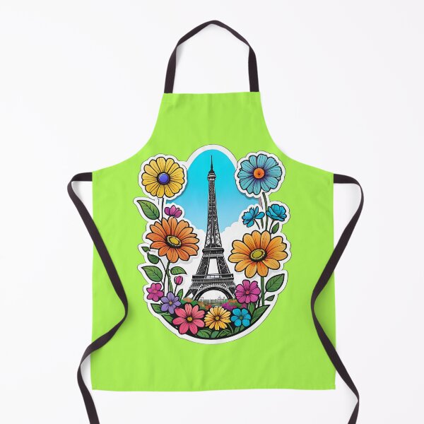Item preview, Eiffel Tower In Paris France With Flowers designed and sold by TheArtOfPat.
