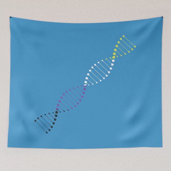 Item preview, Nonbinary Pride Flag DNA, Enby Born This Way Pride Design designed and sold by Travelslightly.