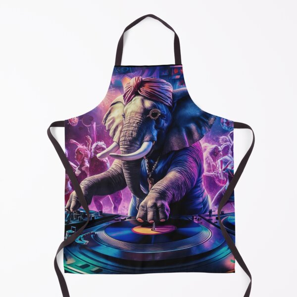 Item preview, Elephant Portrait. nightclub dj designed and sold by ElephantVibes.