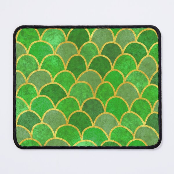 Item preview, Green Gold Wave Pattern designed and sold by Ananamorph Art @Nana Totem Wolfe.