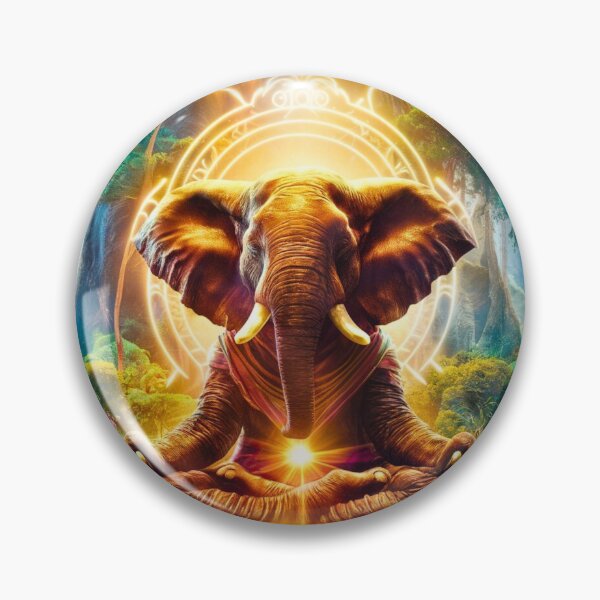 Item preview, Elephant Portrait. meditation in forest designed and sold by ElephantVibes.