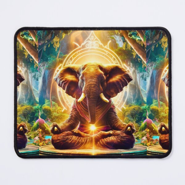 Item preview, Elephant Portrait. meditation in forest designed and sold by ElephantVibes.