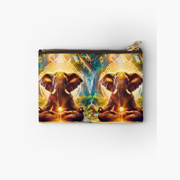Item preview, Elephant Portrait. meditation in forest designed and sold by ElephantVibes.