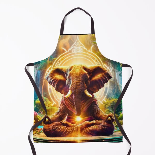 Item preview, Elephant Portrait. meditation in forest designed and sold by ElephantVibes.
