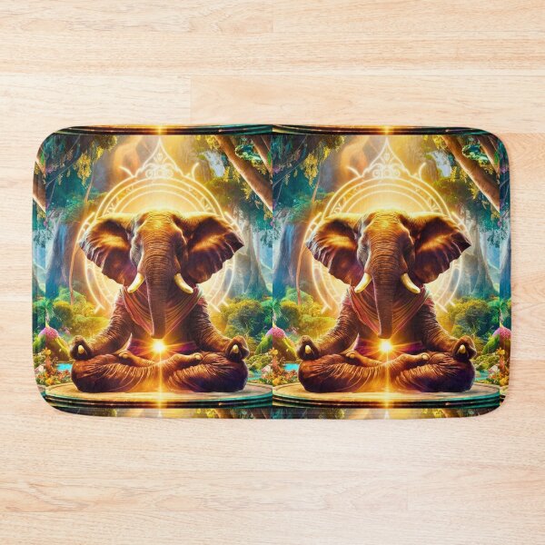 Item preview, Elephant Portrait. meditation in forest designed and sold by ElephantVibes.
