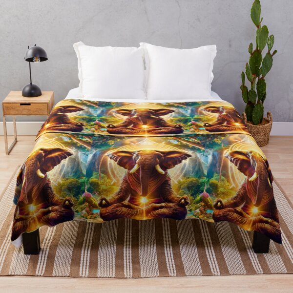 Item preview, Elephant Portrait. meditation in forest designed and sold by ElephantVibes.