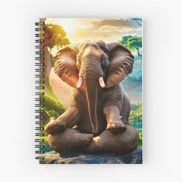 Item preview, Elephant Portrait. meditation in forest designed and sold by ElephantVibes.