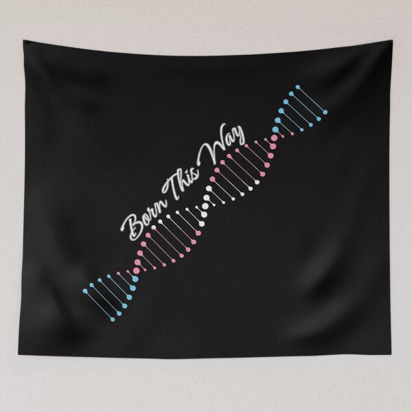 Item preview, Transgender Pride Flag DNA, Trans Born This Way Pride Design designed and sold by Travelslightly.