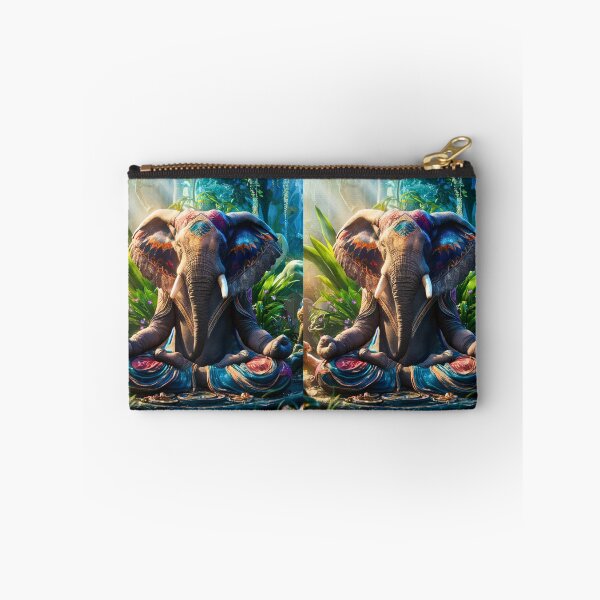 Item preview, Elephant Portrait. meditation in forest designed and sold by ElephantVibes.