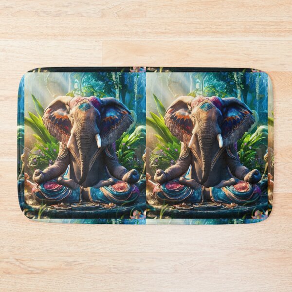 Item preview, Elephant Portrait. meditation in forest designed and sold by ElephantVibes.