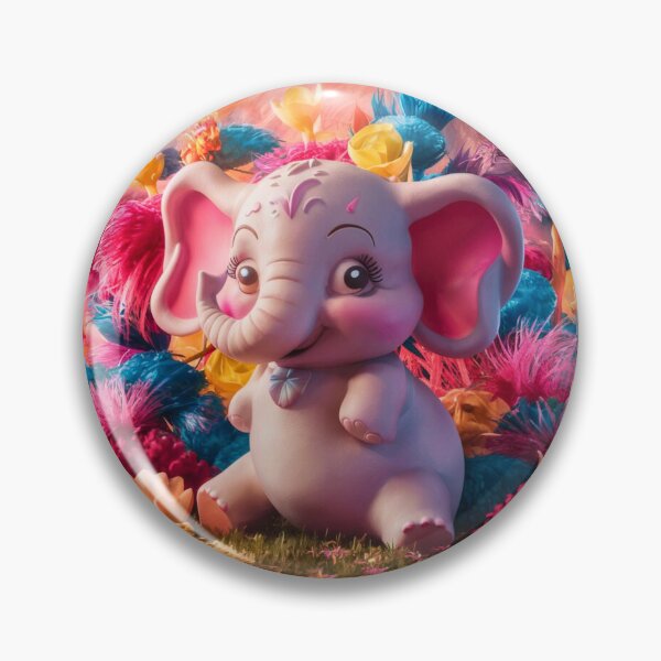 Item preview, Elephant Portrait. floral elephant designed and sold by ElephantVibes.