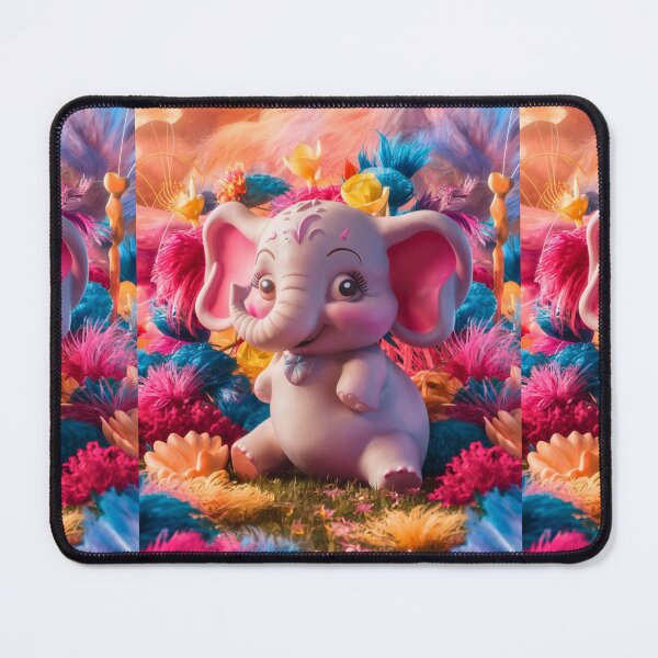 Item preview, Elephant Portrait. floral elephant designed and sold by ElephantVibes.
