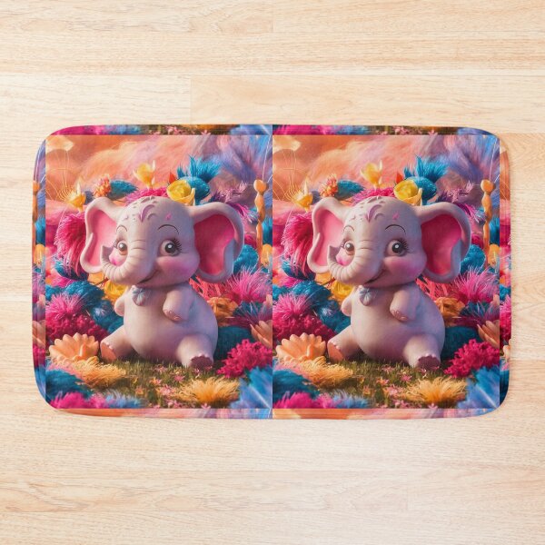 Item preview, Elephant Portrait. floral elephant designed and sold by ElephantVibes.