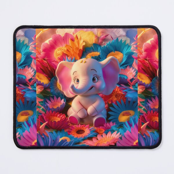 Item preview, Elephant Portrait. floral elephant designed and sold by ElephantVibes.