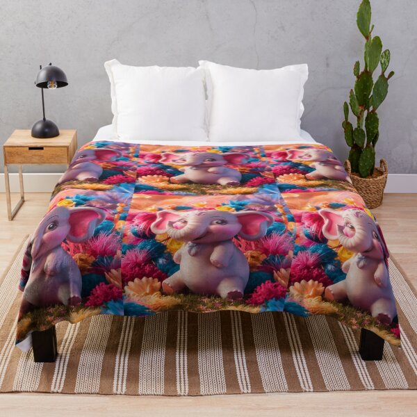Item preview, Elephant Portrait. floral elephant designed and sold by ElephantVibes.