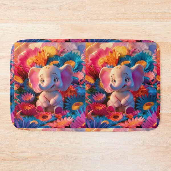 Item preview, Elephant Portrait. floral elephant designed and sold by ElephantVibes.