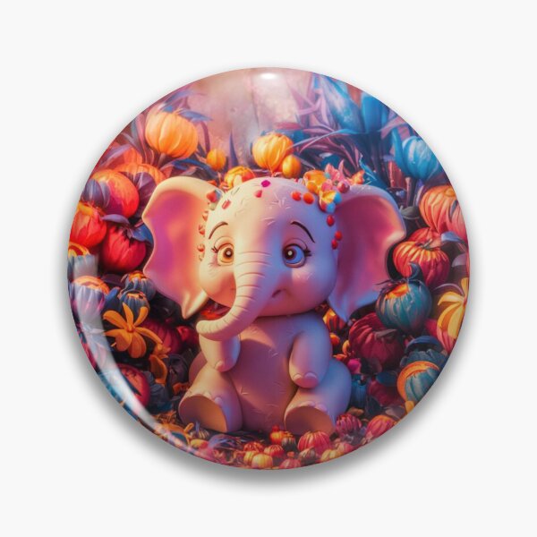 Item preview, Elephant Portrait. floral elephant designed and sold by ElephantVibes.