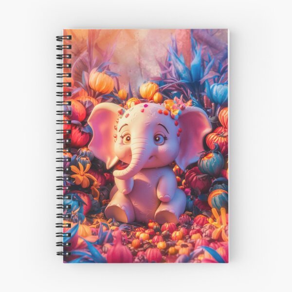 Item preview, Elephant Portrait. floral elephant designed and sold by ElephantVibes.