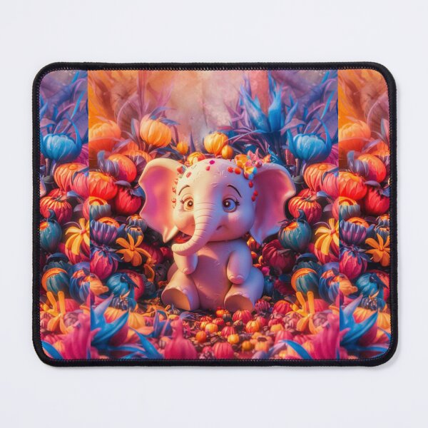 Item preview, Elephant Portrait. floral elephant designed and sold by ElephantVibes.