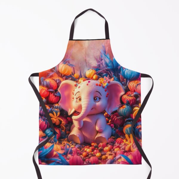 Item preview, Elephant Portrait. floral elephant designed and sold by ElephantVibes.