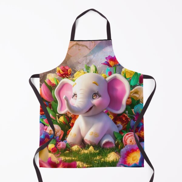 Artikelvorschau, Elefantenporträt. Blumenelefant entworfen und verkauft von ElephantVibes.