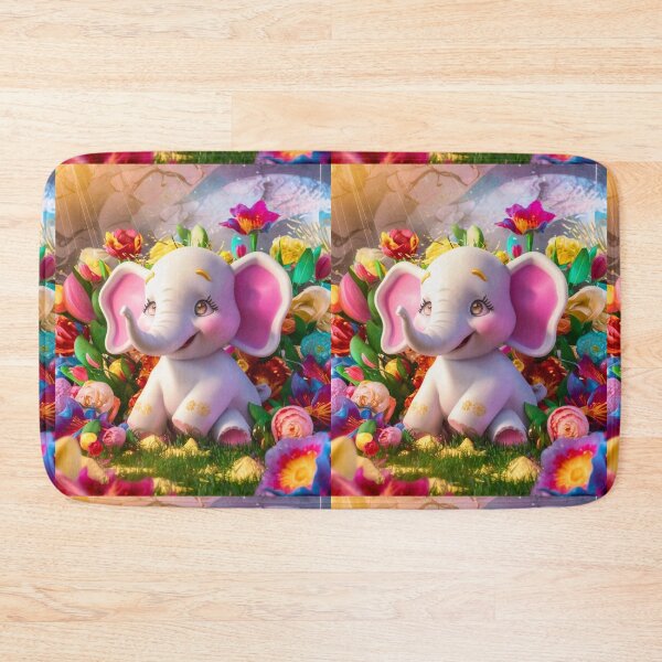 Item preview, Elephant Portrait. floral elephant designed and sold by ElephantVibes.