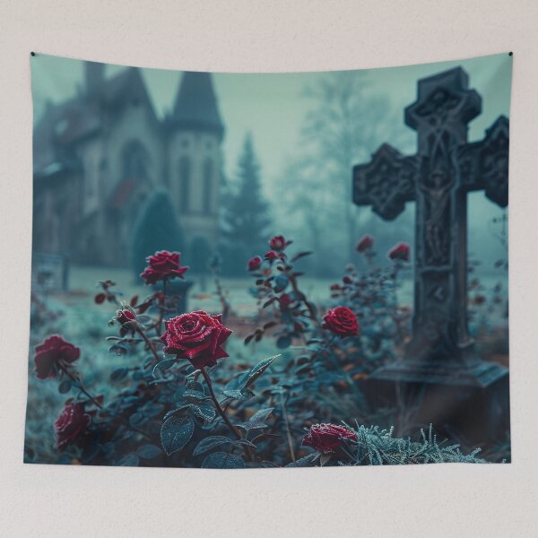 Item preview, Winter Cross and Roses designed and sold by Art by Lilia.