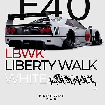 LibertyWalkFerrariF40Minimalist|Sticker