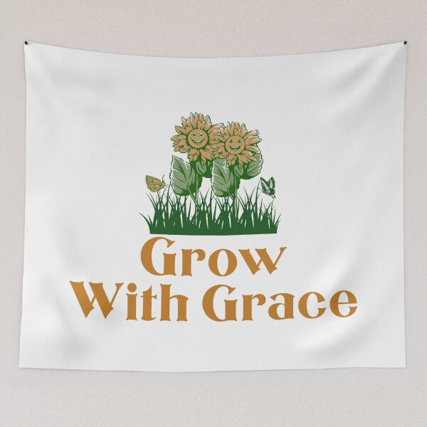 Item preview, Grow With Grace Quote designed and sold by CyberWindow.