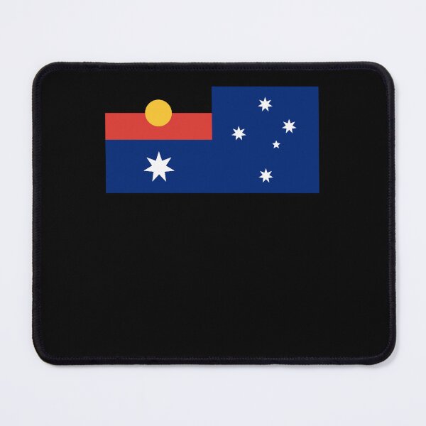 Item preview, Australian Flag with Aboriginal Flag designed and sold by Daviddaveys.