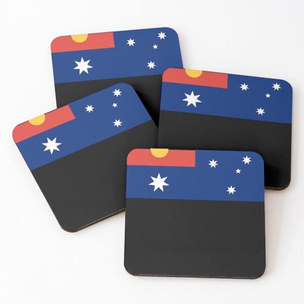 Item preview, Australian Flag with Aboriginal Flag designed and sold by Daviddaveys.
