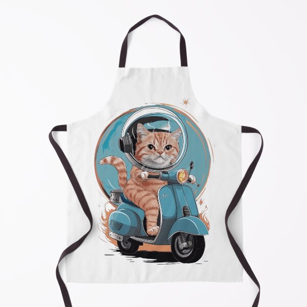 Item preview, Cat rides a scooter designed and sold by Tajdi.