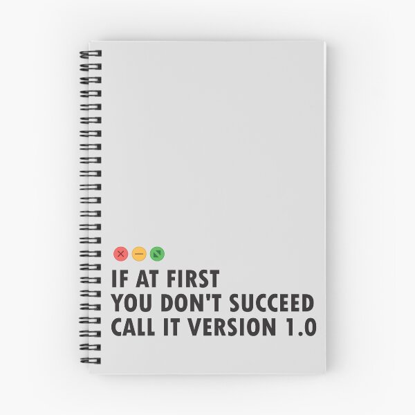 Item preview, Funny Software Development: If at First you Don't Succeed call it Version 1.0 designed and sold by softwaretesting.
