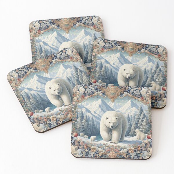 Item preview, Polar Bears in Cold Icy Lake designed and sold by Illuministique.