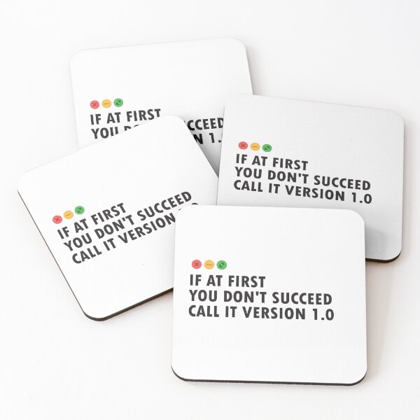 Item preview, Funny Software Development: If at First you Don't Succeed call it Version 1.0 designed and sold by softwaretesting.