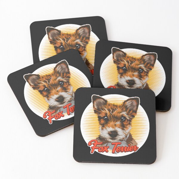Item preview, Fox Terrier Portrait: Red, Brown & White Energy designed and sold by SplashTastic.