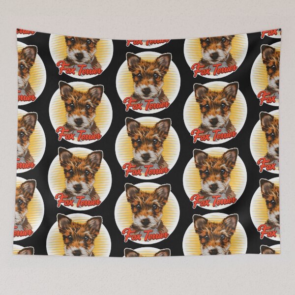 Item preview, Fox Terrier Portrait: Red, Brown & White Energy designed and sold by SplashTastic.