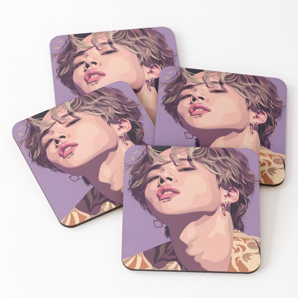 Item preview, BTS Jimin Illustration Purple Background designed and sold by IdolinkEmporium.