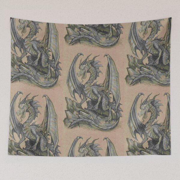 Item preview, Awesome Dragon Drawing  designed and sold by Adrian Day.