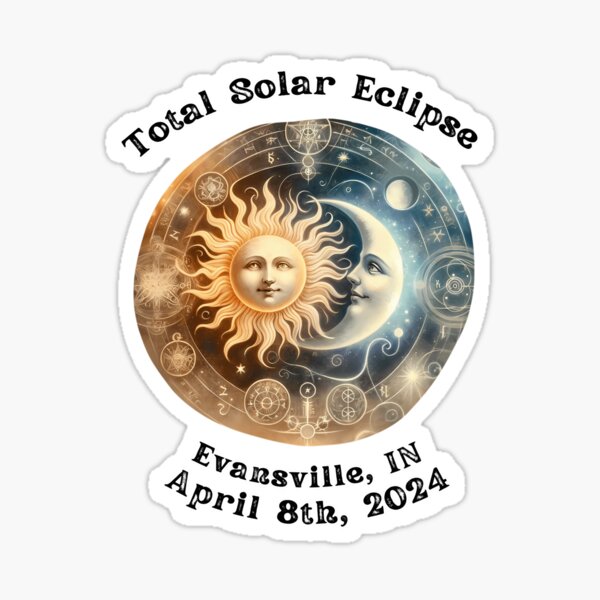 Item preview, Total Solar Eclipse Evansville In April 8th 2024 designed and sold by MauriceAubert.