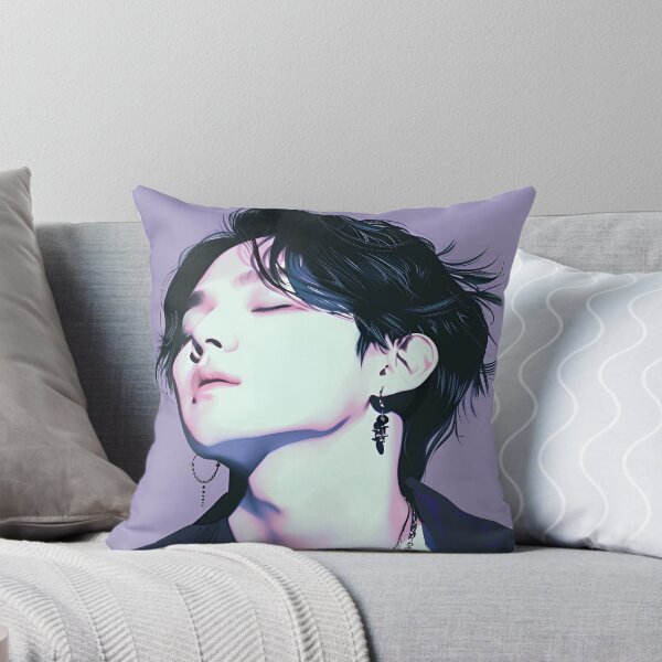 Item preview, BTS Suga Yoongi Purple Illustration Drawing  designed and sold by IdolinkEmporium.
