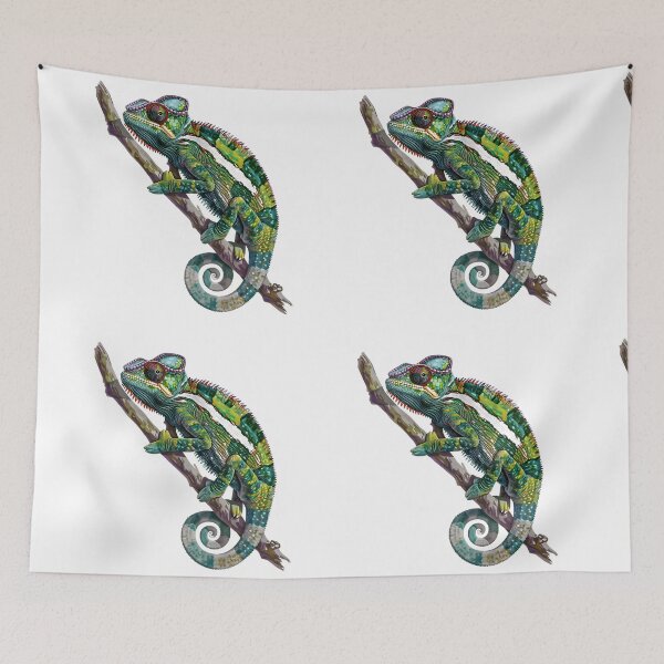 Item preview, Panther chameleon clings to a branch, bright and beautiful colors. #3 designed and sold by kizenya.