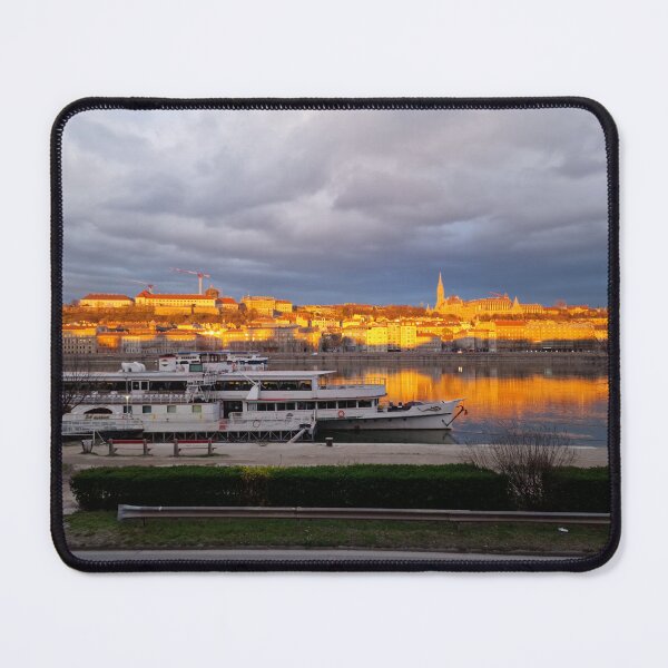 Item preview, Budapest Sunrise with Danube and Cloudy Sky designed and sold by Gaboro.