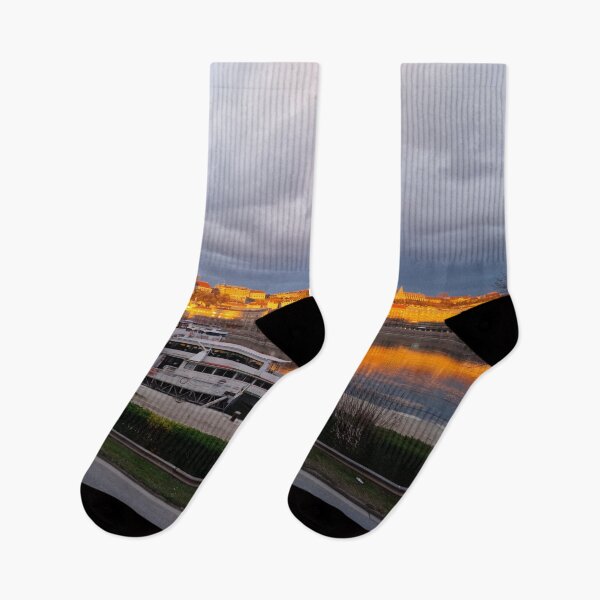 Item preview, Budapest Sunrise with Danube and Cloudy Sky designed and sold by Gaboro.