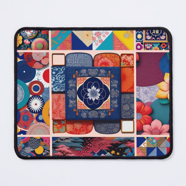 Item preview, Asian inspired Patchwork quilt pattern designed and sold by Roxburylane.