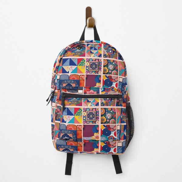 Item preview, Asian inspired Patchwork quilt pattern designed and sold by Roxburylane.